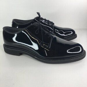Bates 00942 Black High Gloss Oxford Military Uniform Men's Dress Shoes Size 10 D